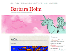 Tablet Screenshot of barbaraholm.com